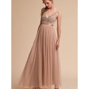 BHLDN Avery dress in blush size 4- never worn